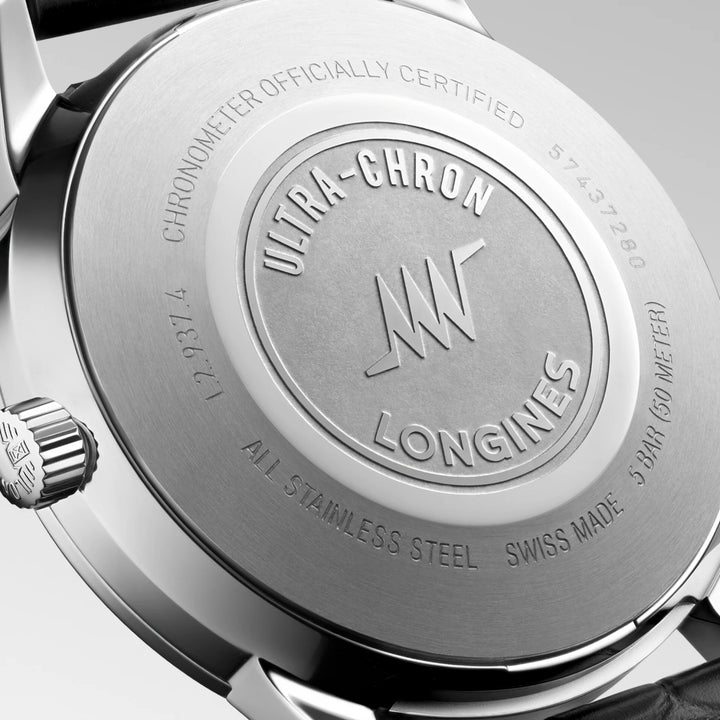Ceas Longines Ultra-Chron Classic 40mm argintiu automat otel L2.937.4.72.2