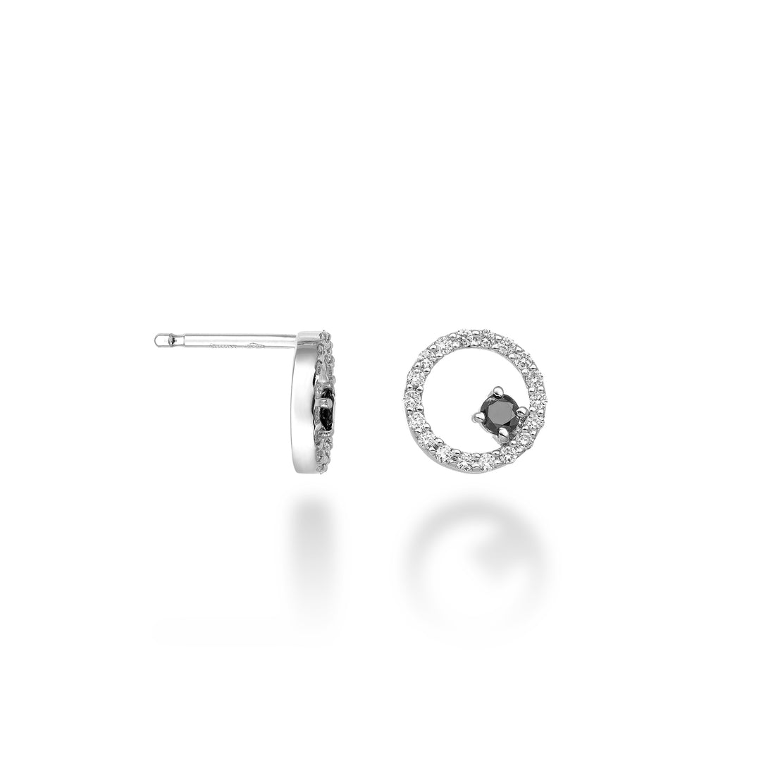 World Diamond Group ou diamante negro "redondo" 18k ct. 0,20 diact. 0,28 GO5138O4BK048