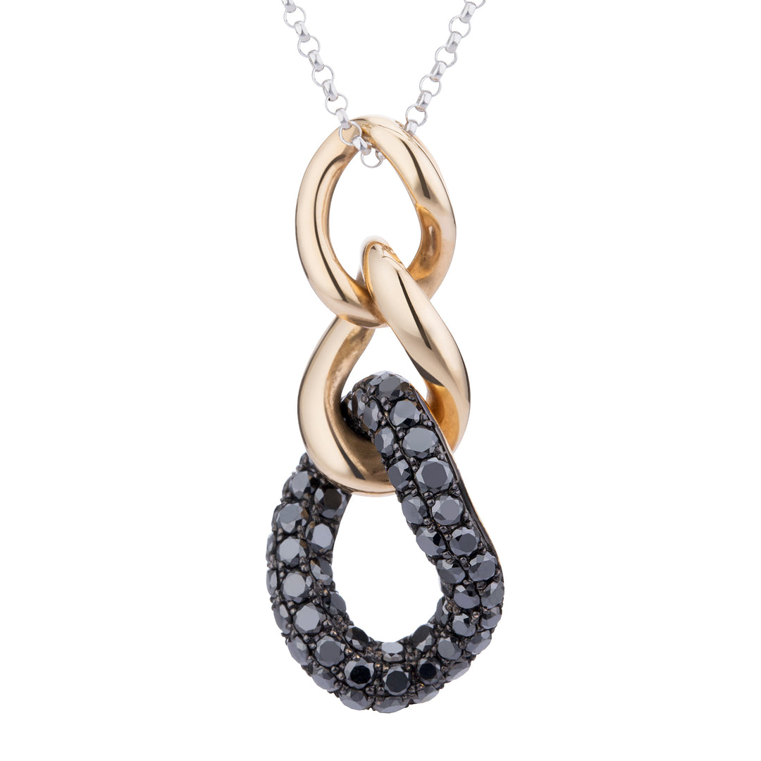 Golay giroc grumette rose gold diam black. bílý řetěz GKT34536R-19169110107