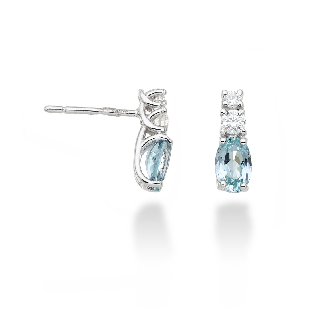 Mikiko oder 18k Paraiba-Turmalin oval 6x4 ct.1,40 dia ct.0,20 MO5035O4PAR