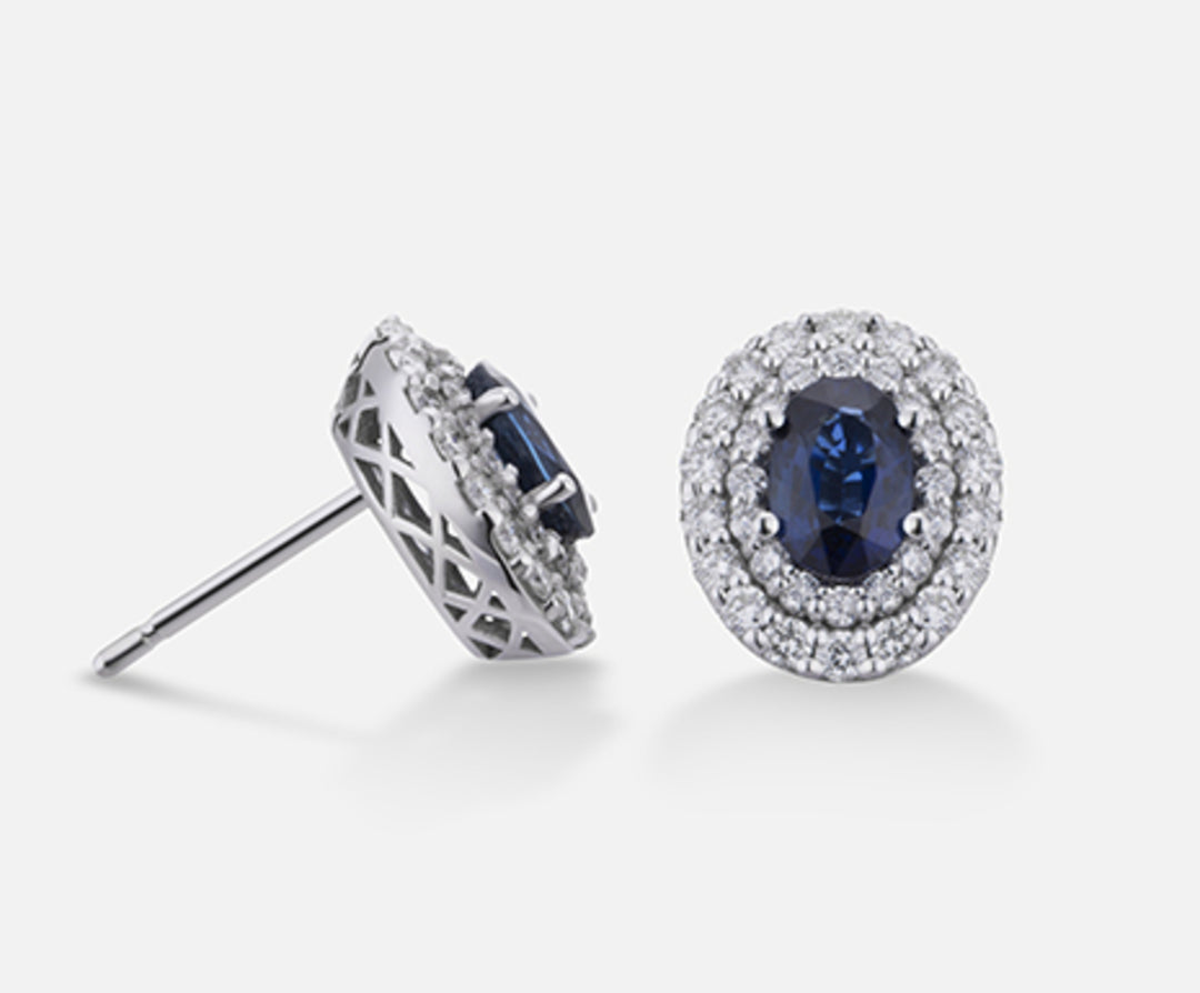 Mikiko or 18k sapphire n. oval 6x4 ct.1,24 dia ct.0,66 MO5040O4ZFN124