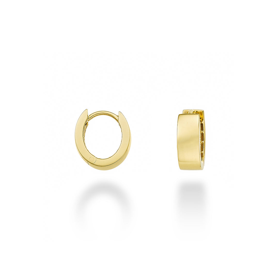 Nihama ou ovale en or jaune 18 carats diam. int. 0,90x0,70 cm NO5095O1OVALE