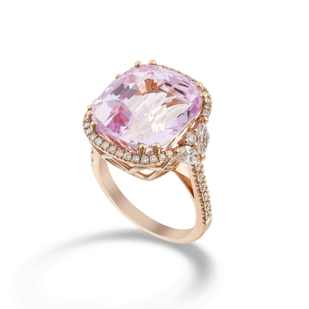 World Diamond Group kunzit kuddring 15x14 kontur och skaft inkl. APU491DKZ1514-24176110011