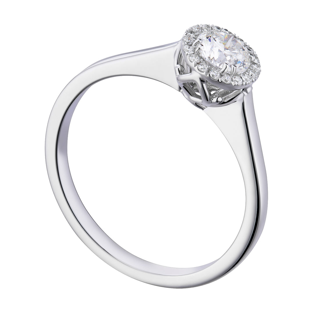 World Diamond Group solitario forevermark con contorno, ct. 0,45-0,54 ACTFM010ADI5-19080110013