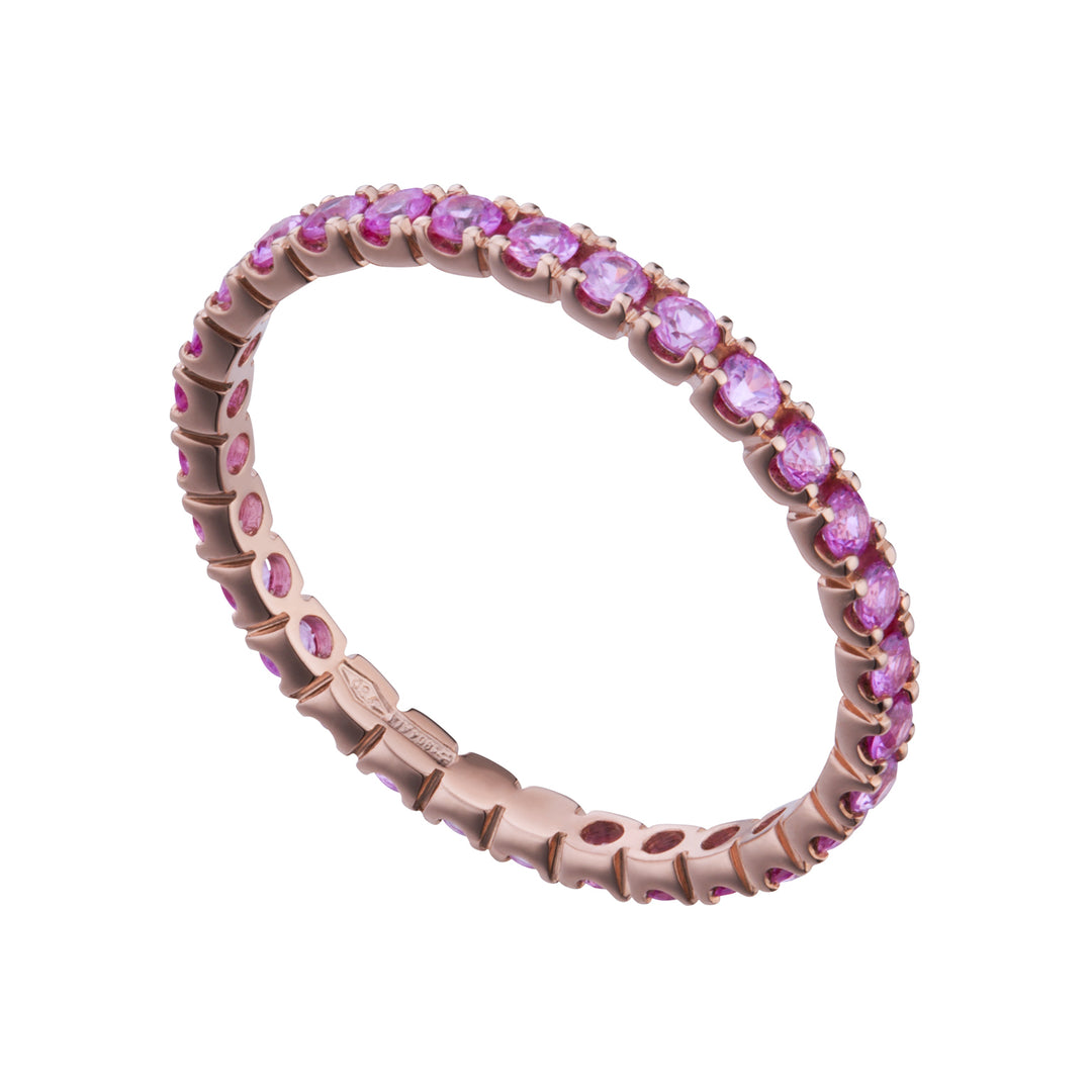 World Diamond Group -sormus, halk. 2,10 mm vaaleanpunaiset safiirit AET011055ZP-21070110027