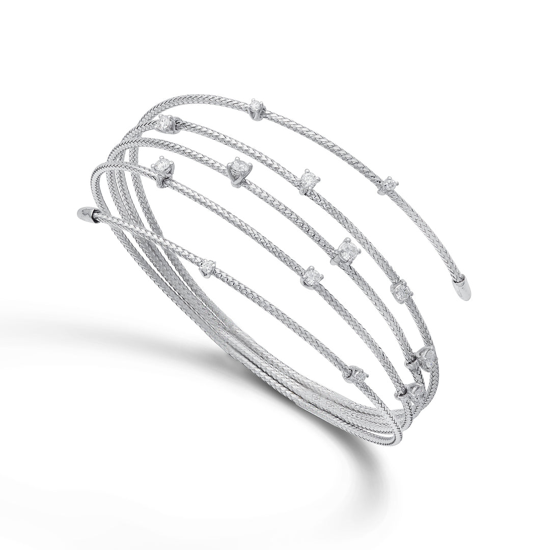 World Diamond Group br 18k mesh διαστ. Λευκός χρυσός 0,61 ct GBMAGLIA02DIO4