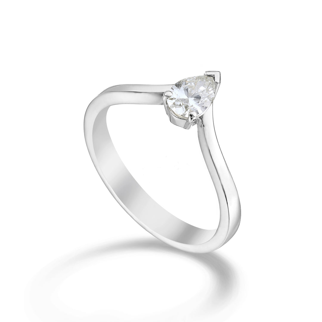 Golay solitärring diam drop slät skaft 0,20ct ASLPS003DI20-23348110057