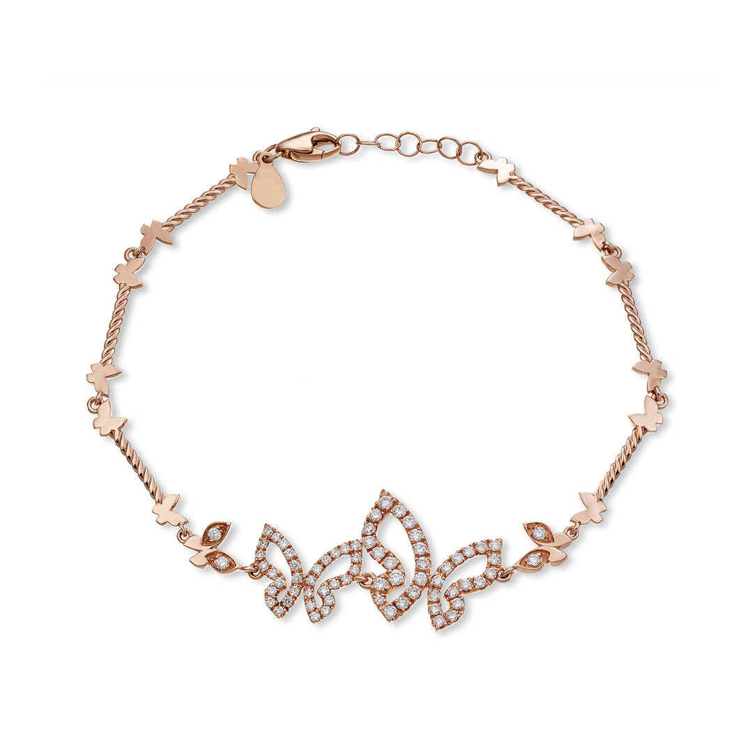 Pulseira Golay Mariposa com borboletas e diamantes 0,70 ct BFFA001DI-22186110009