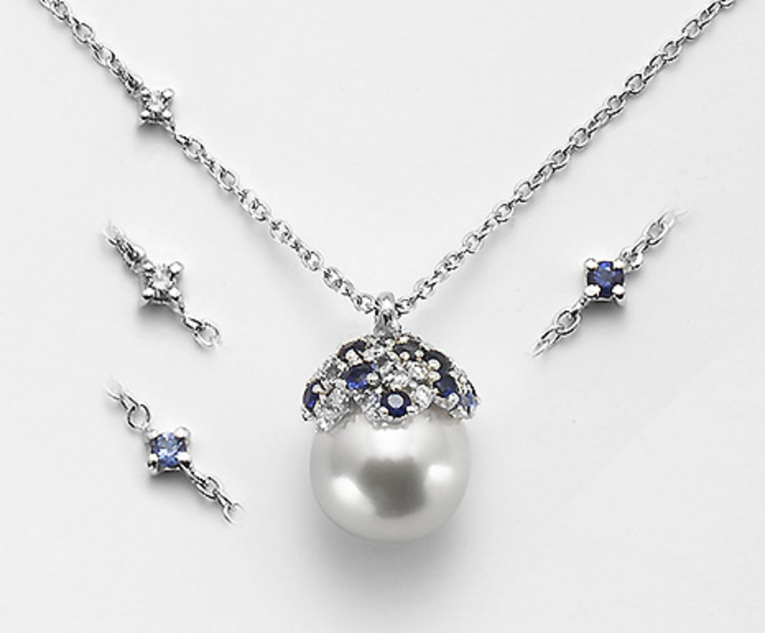 Nihama cl 18k ak 8/8,5 ct 0,10 ζαφείρια 0,36 ct ND0981O4ABBI080