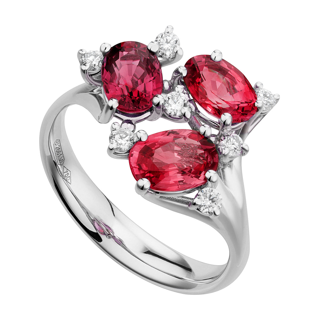 Anel da trilogia Golay com 6x8 rubis e diamantes ATRM001DIRU1-23090110191