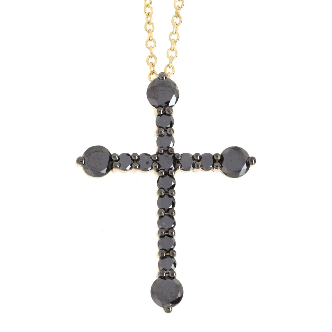 Golay größerer Kreuz-Choker schwarz GNECRXN-13129110037