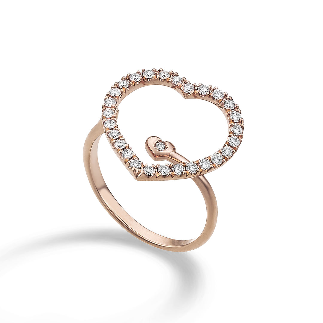 Bague Golay love me gros coeur diamants et diamant AFCU001DI1-22005110001
