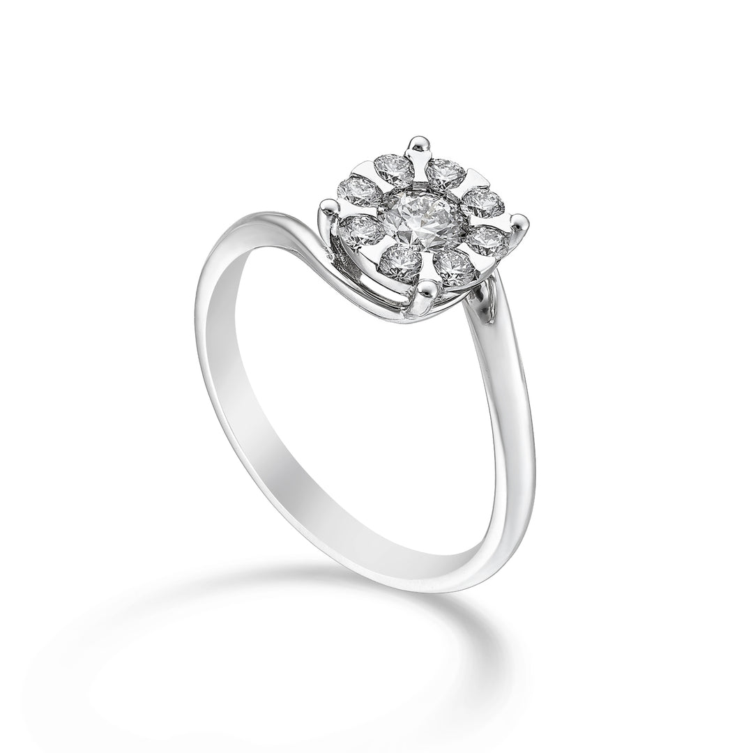 Golay central multi-sten ring 0,23 ct AMP005DI023-24155110031
