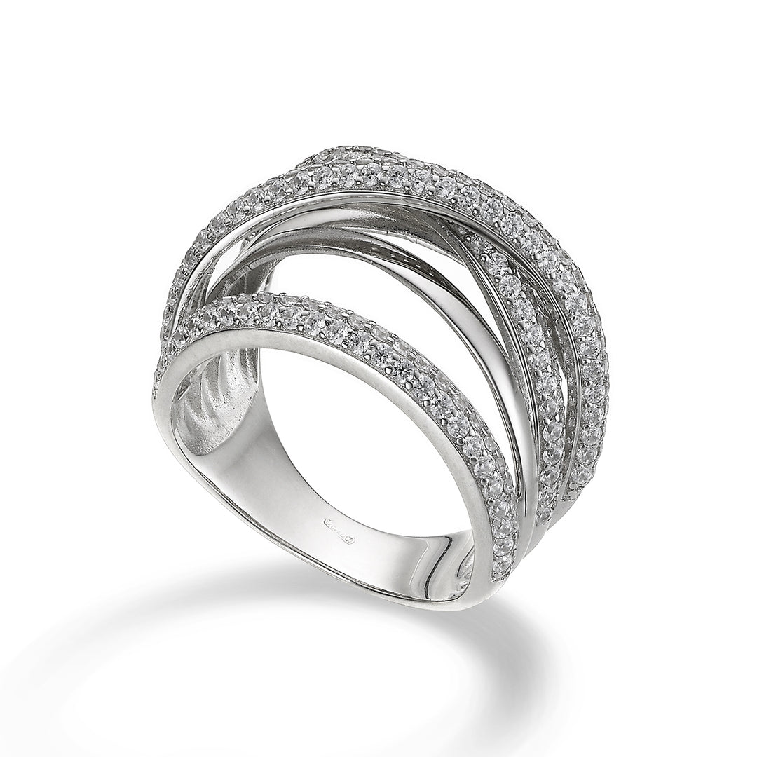 Mikiko και ag925 λευκοί πολύτιμοι λίθοι swarovski MA7187A4BIANCO0