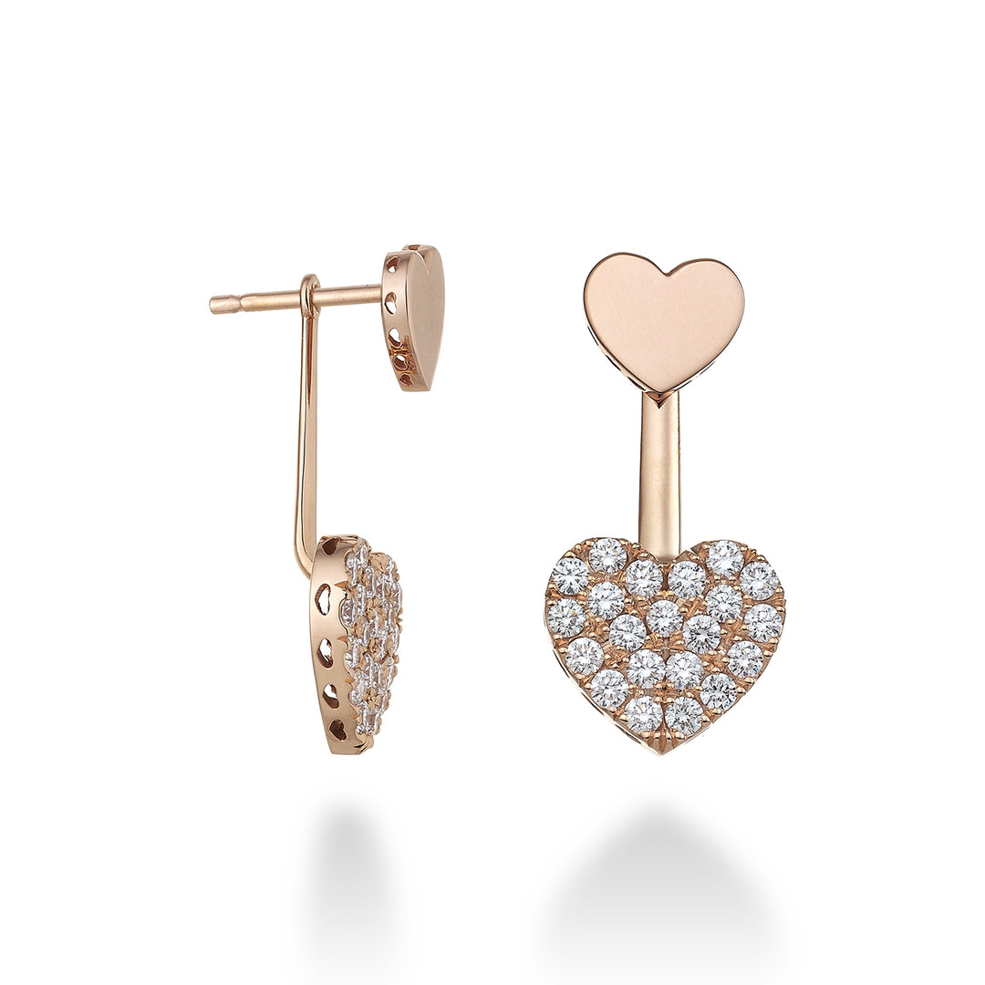 Golay love me náušnice se 2 závěsnými srdíčky 1,05 ct OFCU007DI-22013110023