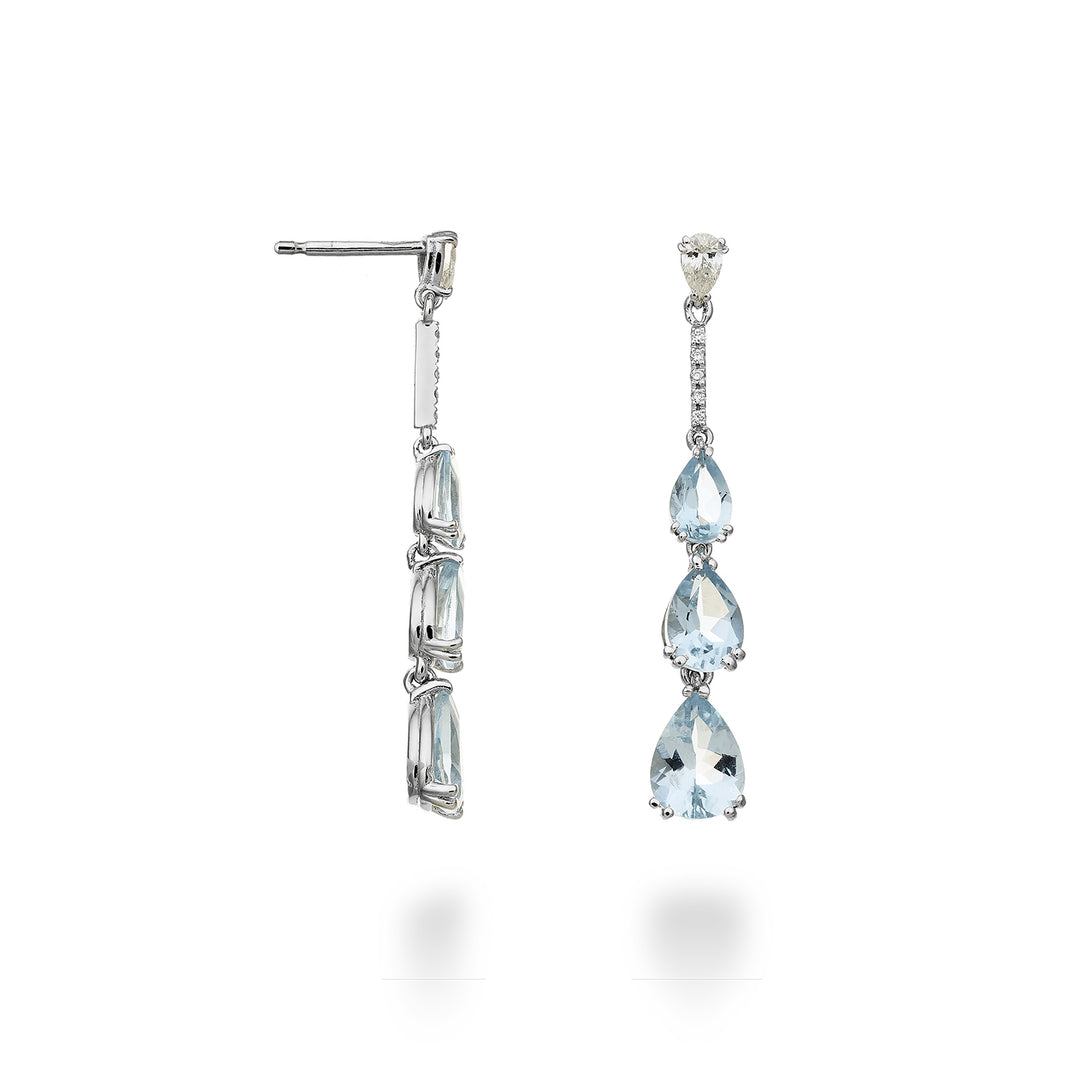 Golay aquamarine pendant earrings with scalar and bar drop. OCL196DAQP68-24145110029