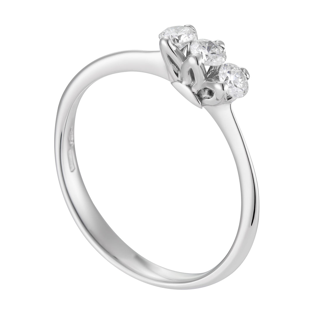 Golay guld trilogi ringljuskollektion 02 med diam ANDMATL02-14018110048