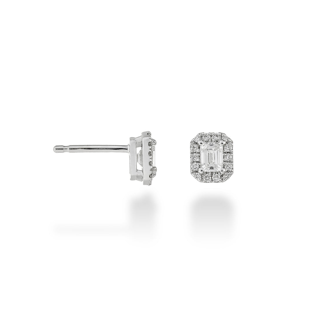 Golay örhängen storlek central emerald 0,25 ct och diam OCLCEM001D25-22329110018