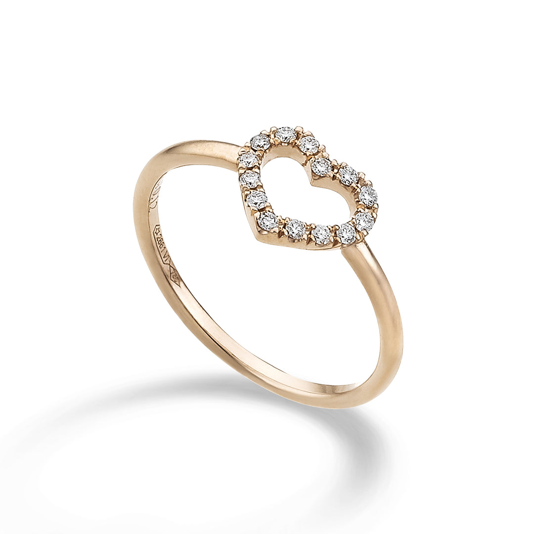 Anillo Golay love me corazón pequeño en diamantes AFCU004DI-21354110009