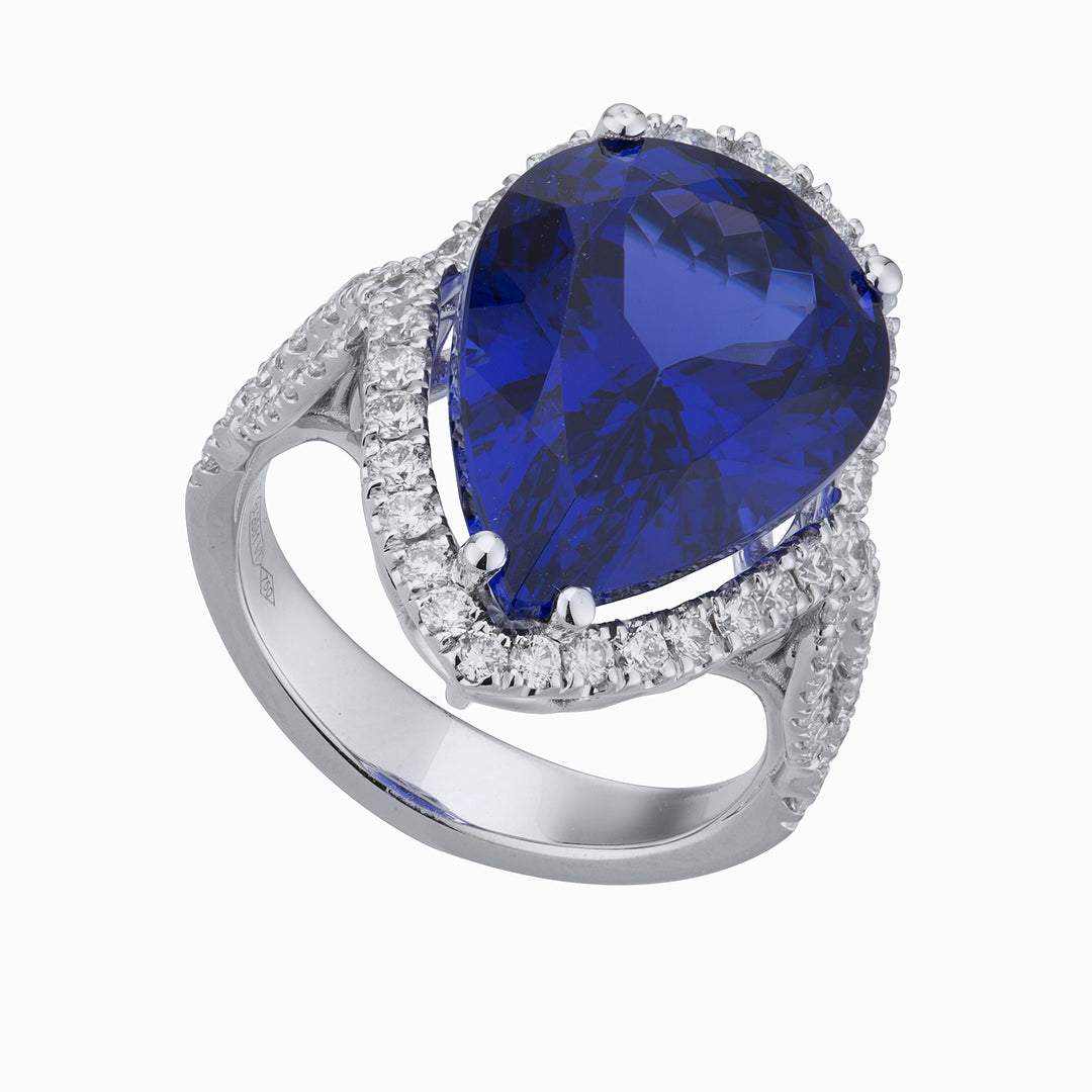 World Diamond Group -sormustimantit ja tansaniittipisara 13x18 ACLC19DTZ1318-22209110134