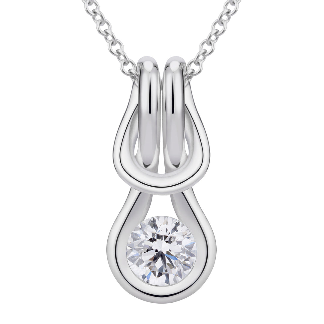World Diamond Group collier evermark encordia noeud lisse 0.14-0.20 PLFM011DI2-20028110046