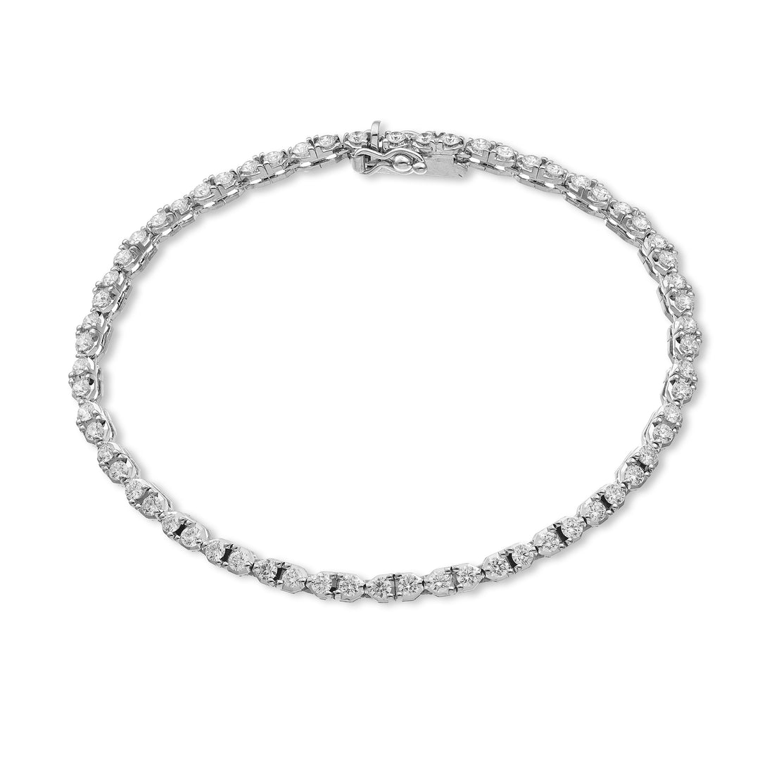 Golay lineært tennisarmbånd med trekantet kant BTL596D0035-175-24355110028