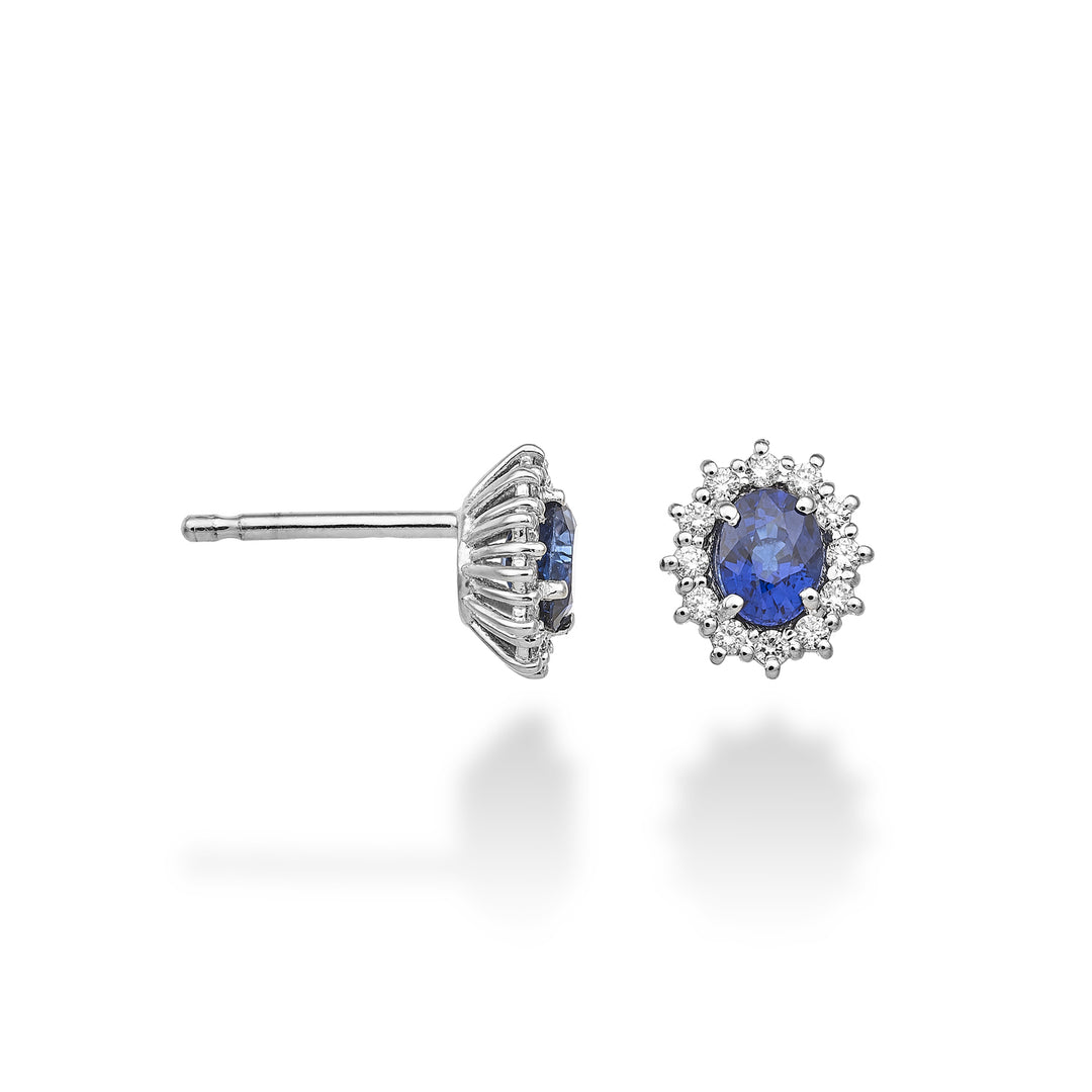 Nihama sau 9k safir nr. oval 5x4 ct.0,80 diam. 0,20 ct NO5104R4ZFN