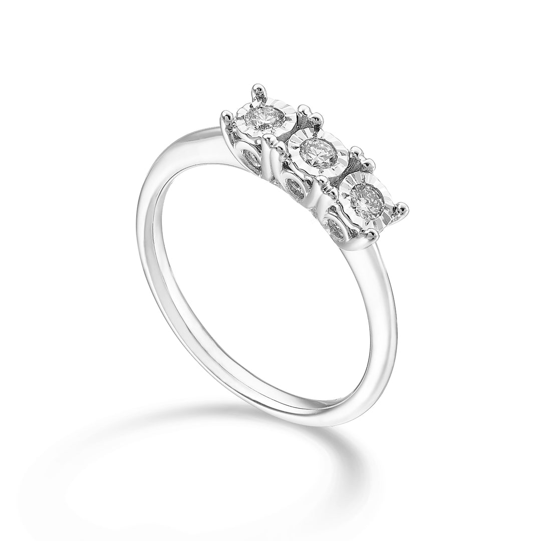 Mikiko en 18k linjär trilogi 0,16 ct MA5176O4BR016