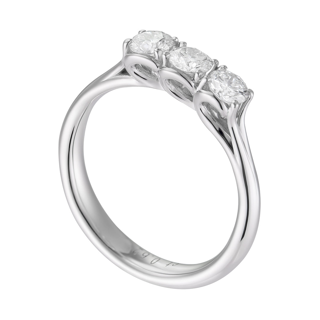 Golay prsten lineární trilogie z platiny 0,75 ct. ATRL024075DIPT-25149110128