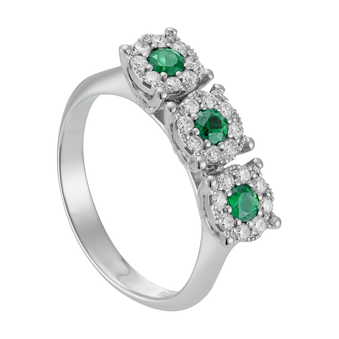 Nihama en 18k smaragd n. ct.0,27 diam. 0,29 ct NAGICETR01DISMO4