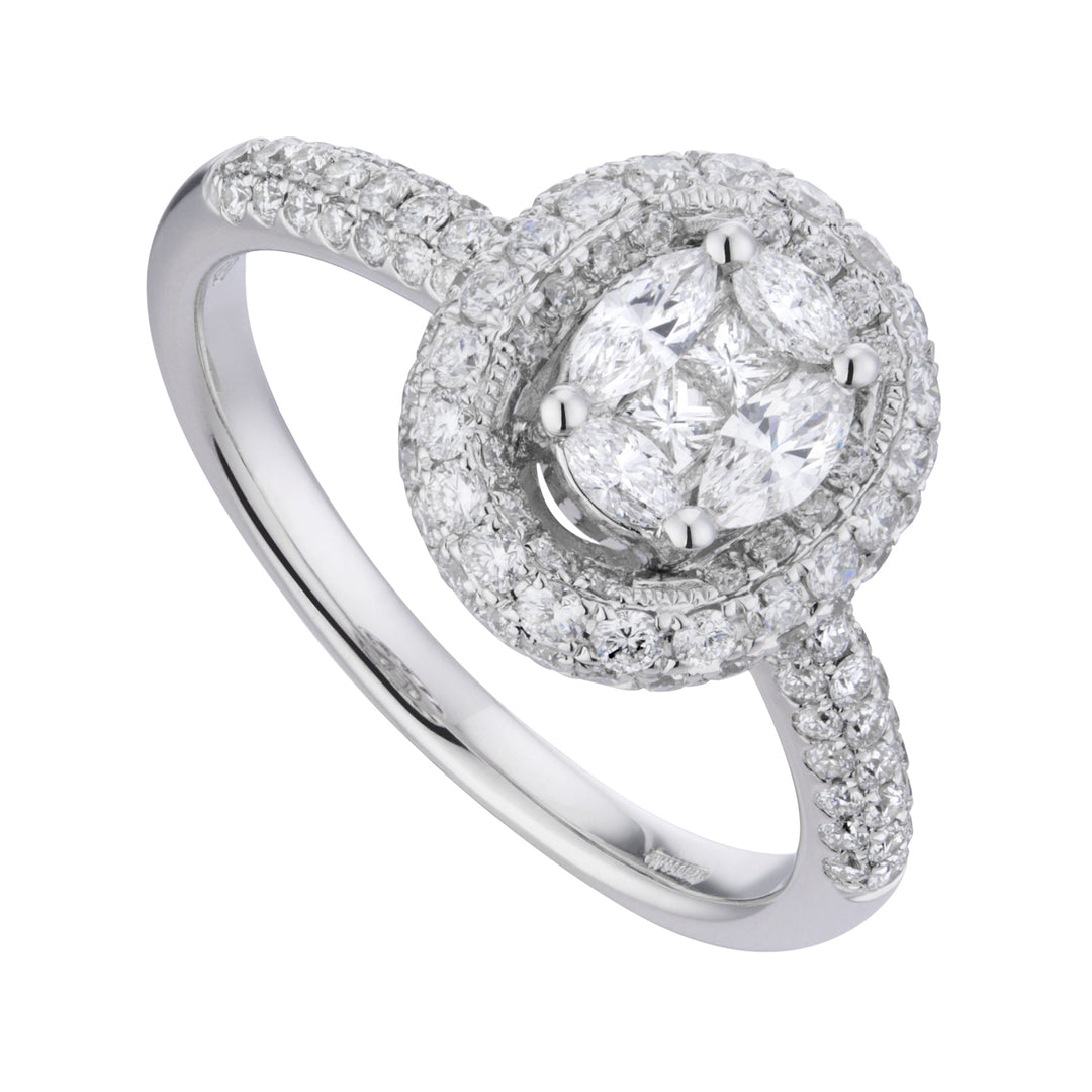 Golay ovaler Kopfring mit rundem Durchmesser, Prinzessin und Marquise ARTR7542-12069110030