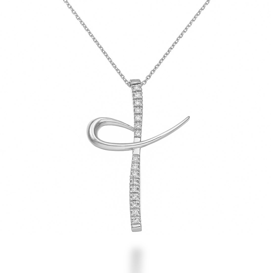 Nihama cl 18k pr. 0,09 ct kříž ND5107O4BR009