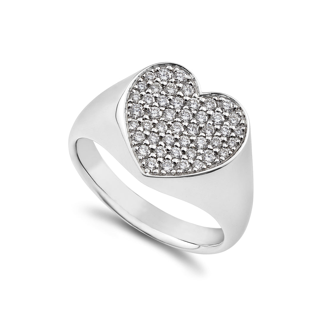 World Diamond Group chevalier ring pave&
