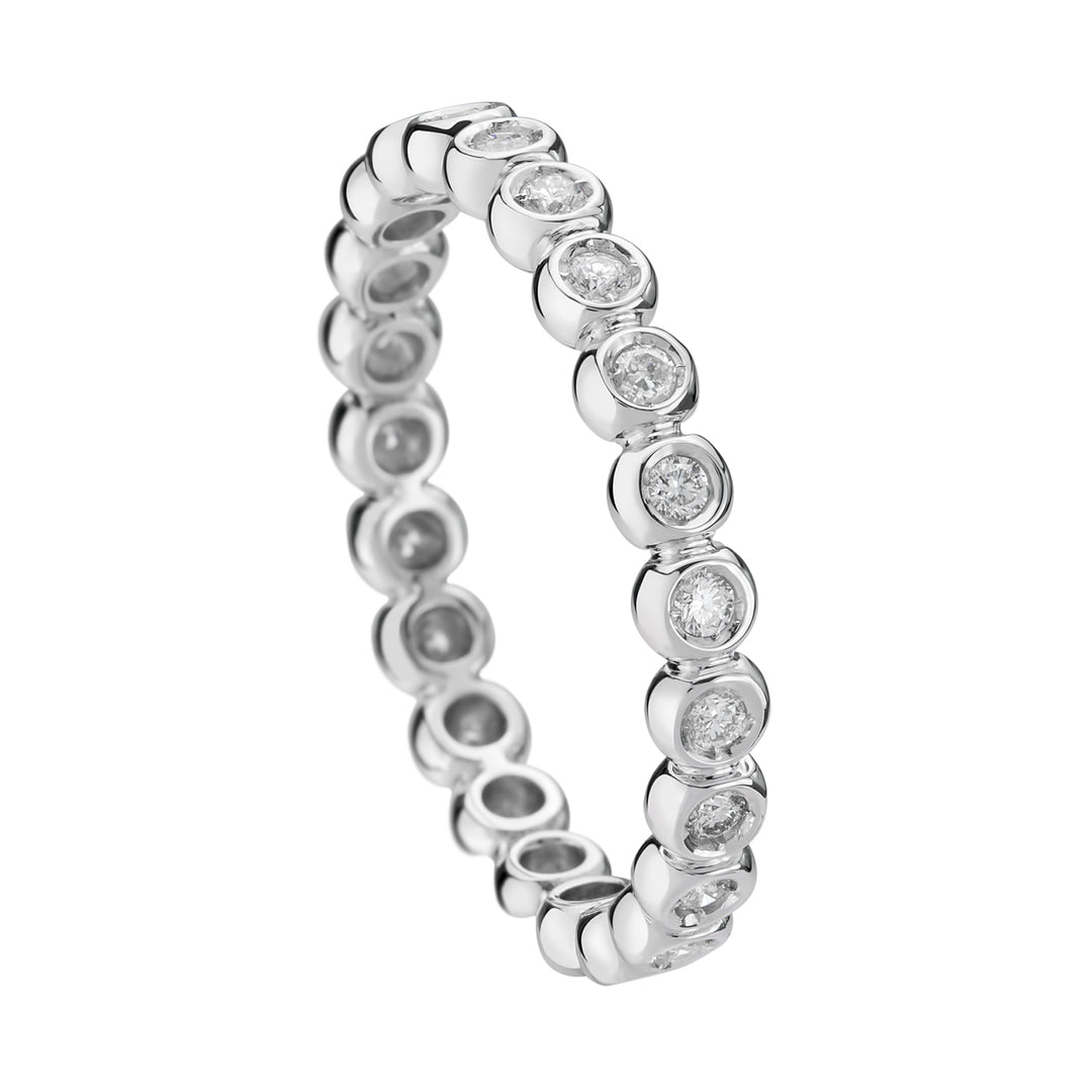 Golay linjär gyro fingerring totalt ct. 0,28 AET020DI3-18106110101
