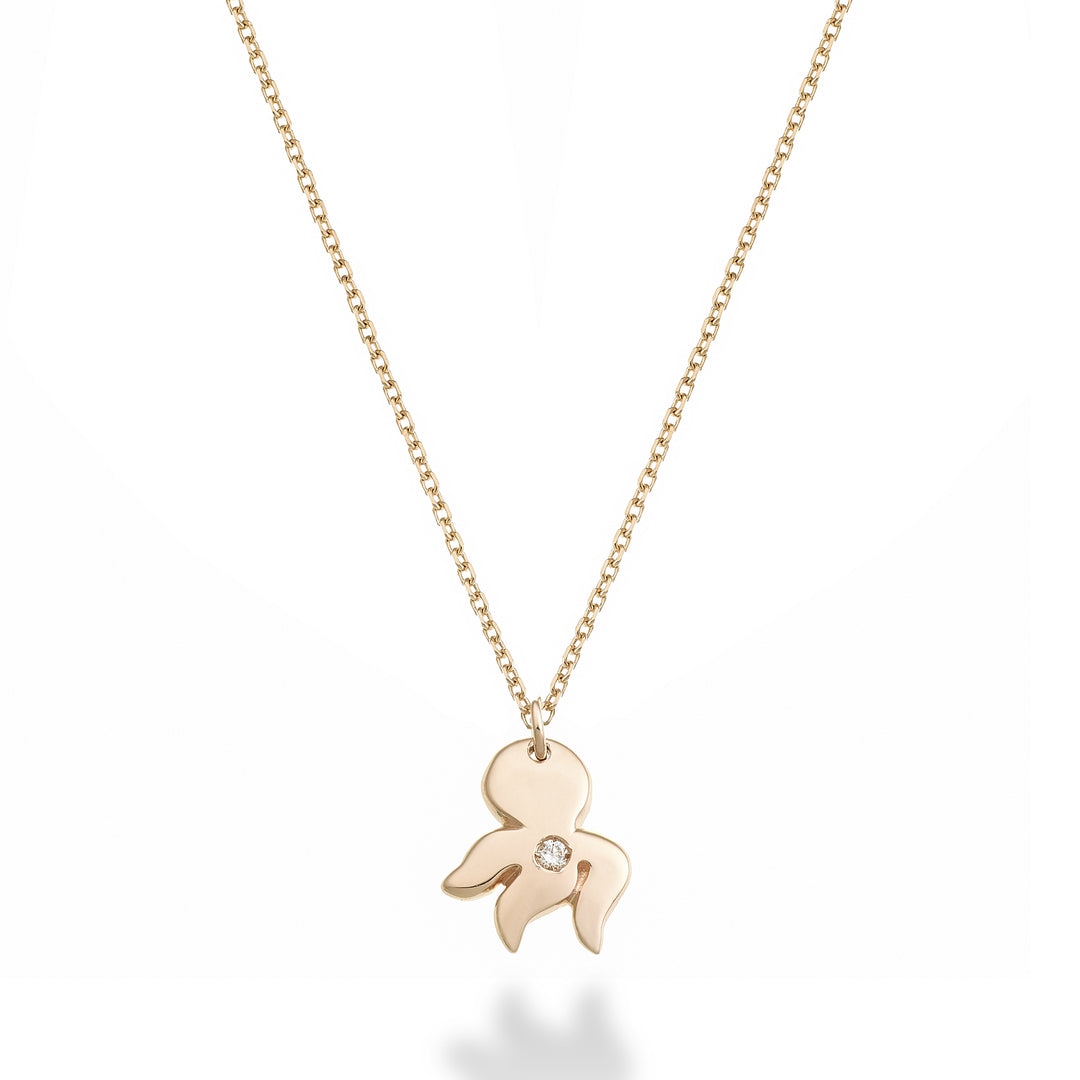 Mikiko cl 18k mustekala 0,01 ct ruusukulta MD5137O3BR001