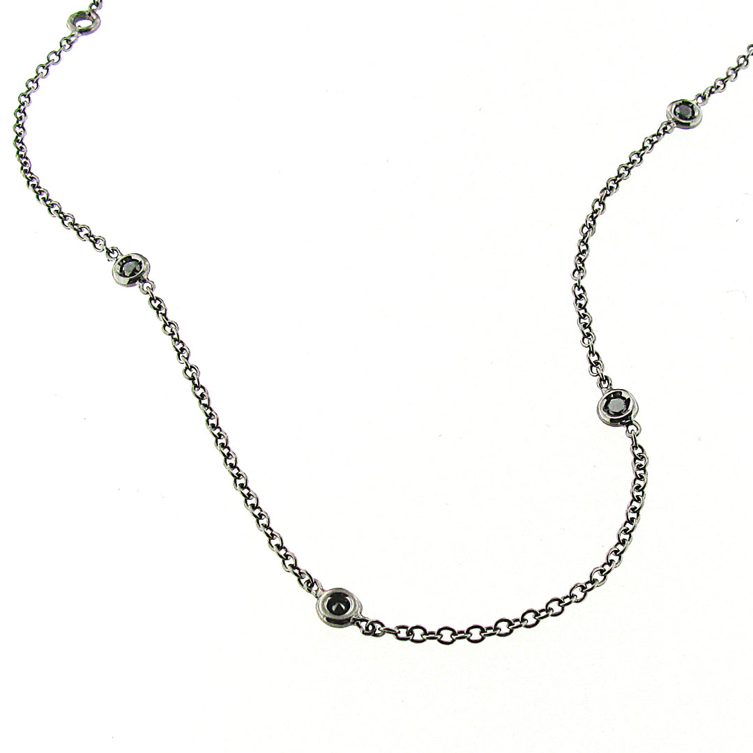 Golay choker 9 knopper 42 cm sort GNETIDN-14287110098