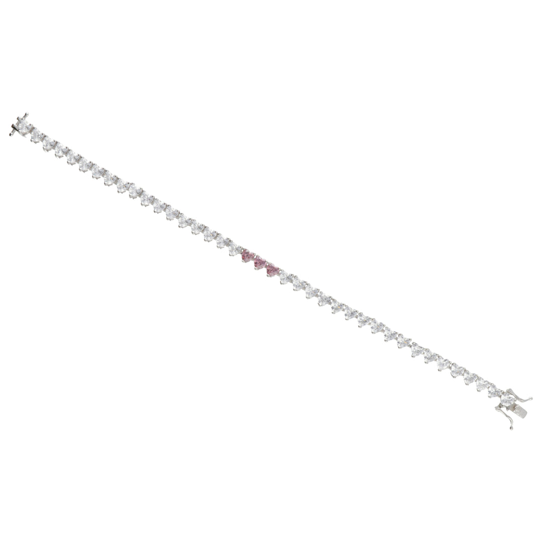 Mikiko br ag925 helmi swarovski valkoinen ja pinkki MB7440A4ROSA000