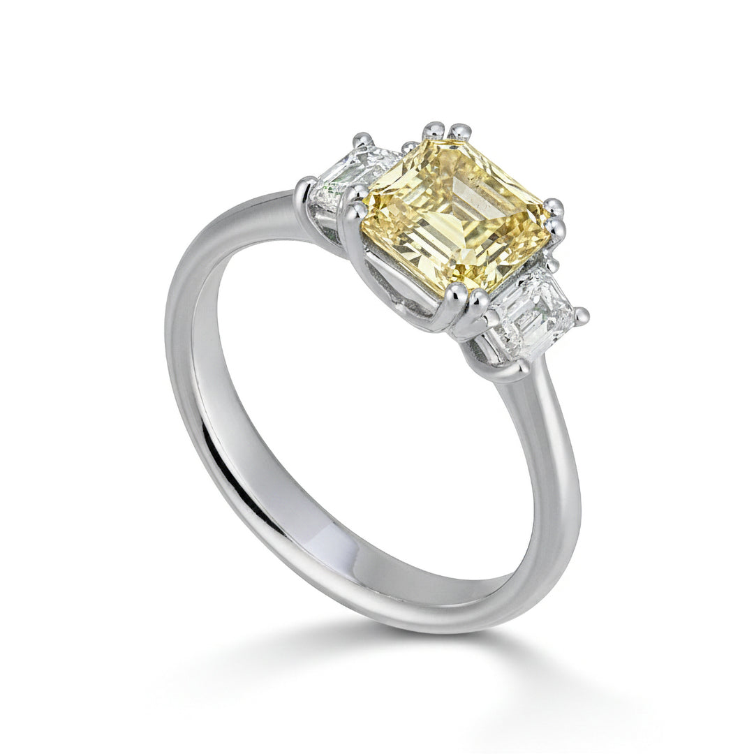 Golay trilogi diamanter smaragd cen fancy ct 1,05 ATRSEM002DFY1-22307110051