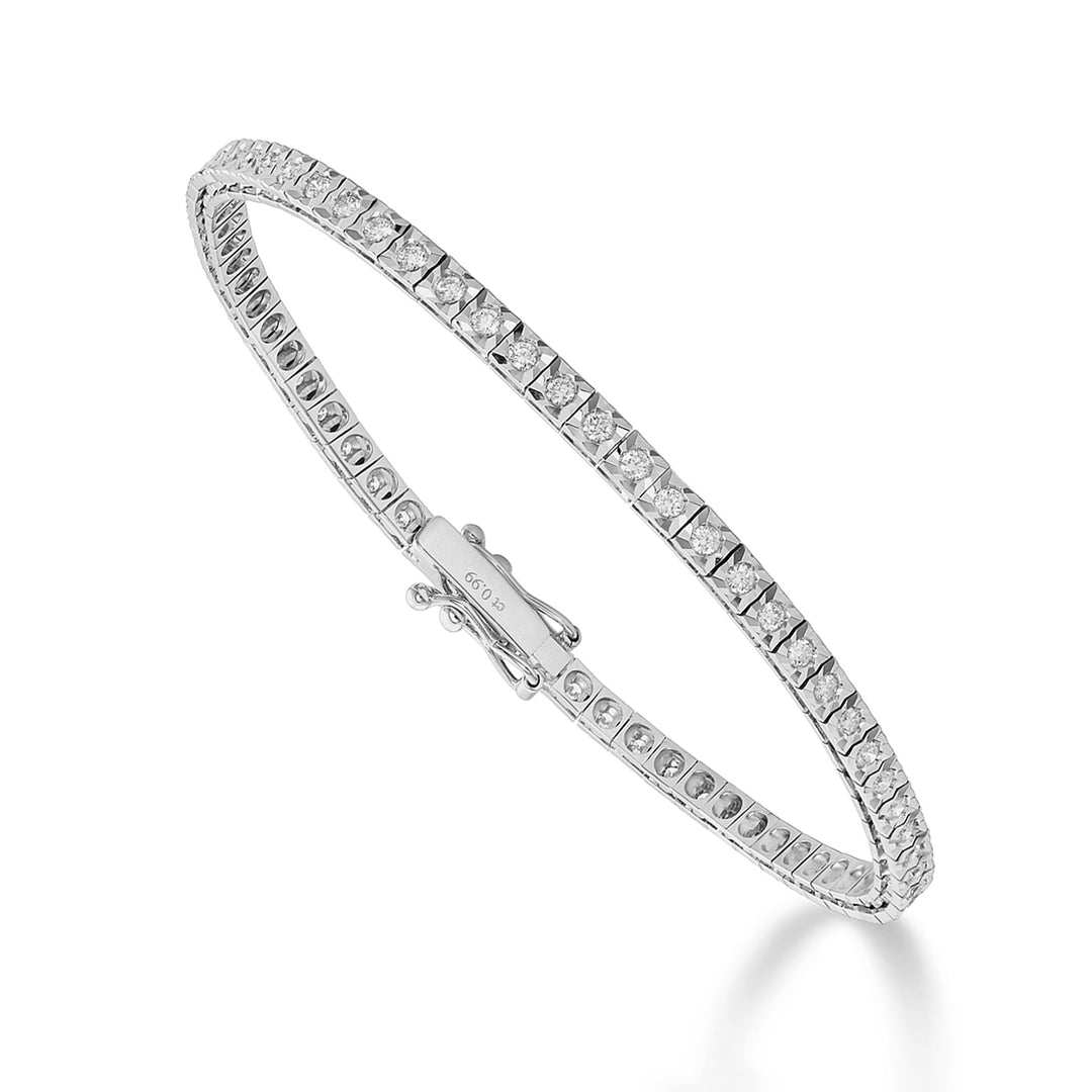 Pulseira de tênis estrela do World Diamond Group 1,07 quilates 17,5 cm BTQ040100WDI1-175-25241110008