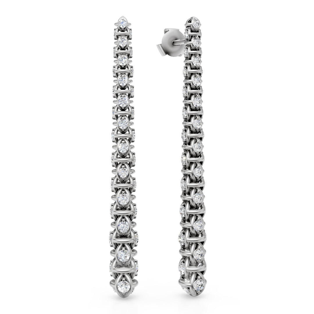 Golay brincos longos brancos de malha macia OD540D700B-24296110083