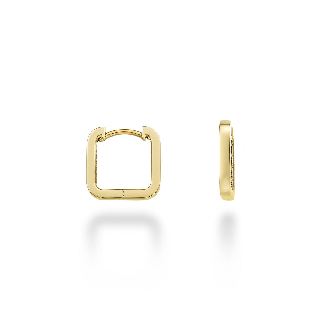 Quadratischer Durchmesser aus Nihama oder 18 Karat Gelbgold. int. 1,00x1,00 cm NO5101O1QUAD