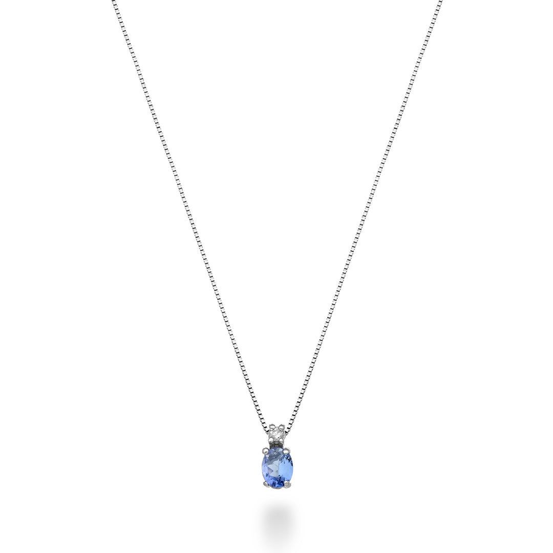 Nihama cl 9k tanzanita n. oval 5x4 ct.0,30 diâm. ct.0,01 ND5181R4TZN
