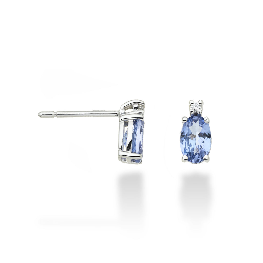 Mikiko ή 9k tanzanite n. οβάλ 6x4 ct.0,76 διαστ. 0,02 ct MO5023R4TZN