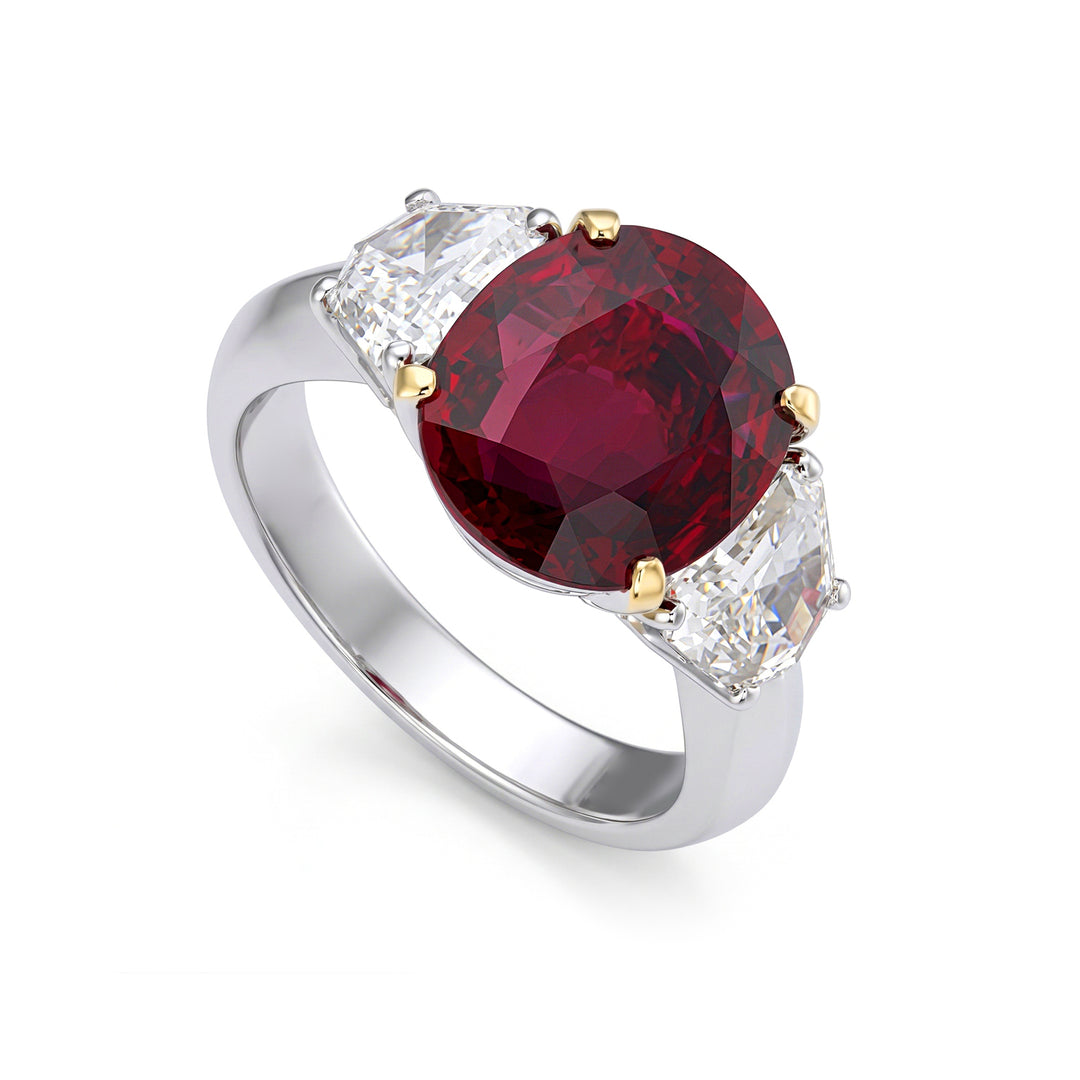 World Diamond Group ring with 6.04 ct ruby and diamonds APU284DIRU-26085110155