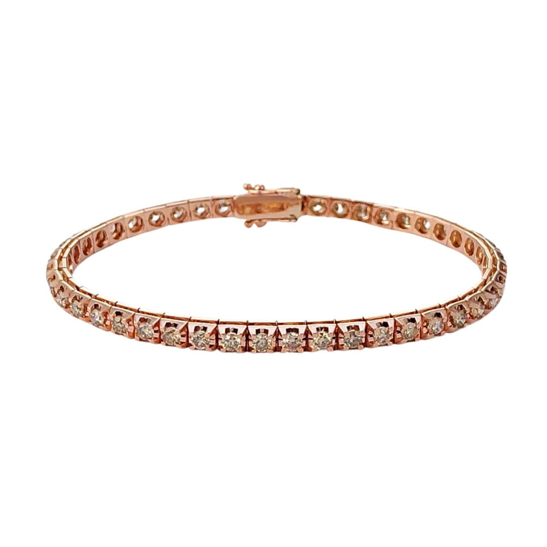 World Diamond Group piramide tennisarmband d.bruin mm 400 19cm BTQ069BW400-190