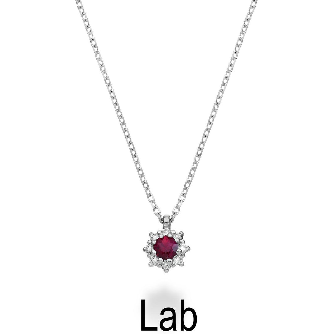 Mikiko cl 18k ruby ​​lab ct.0.08 διάμ. Μέγεθος 0,04 ct 1 MD5084O4RBL008