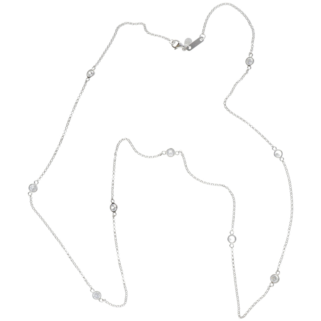 Mikiko cl ag925 gem swarovski λευκό cm.60 MD7583A4BIANCO0