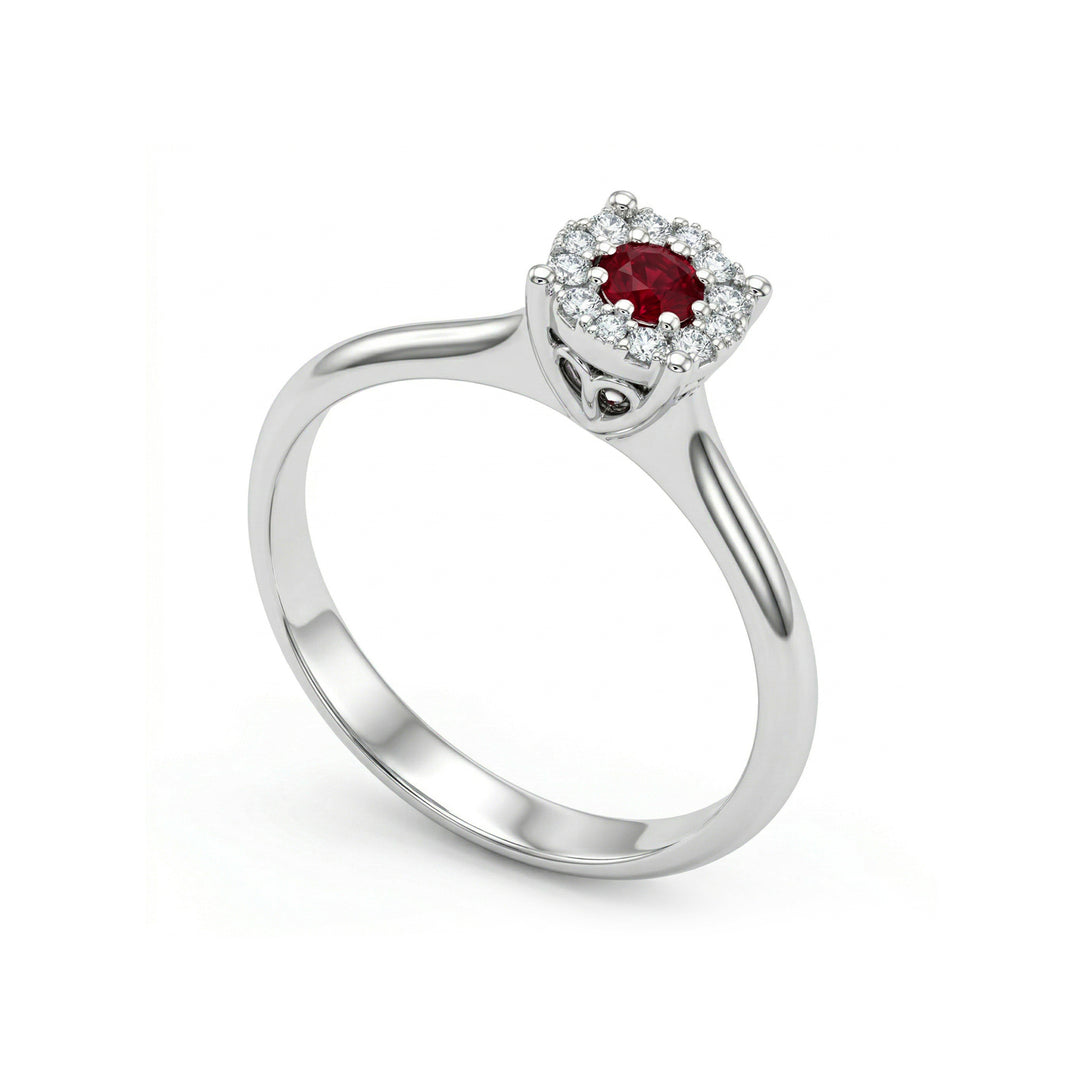 Nihama 18k ruby ​​n. Průměr 0,14ct 0,10 ct NAGICE01DIRUO4