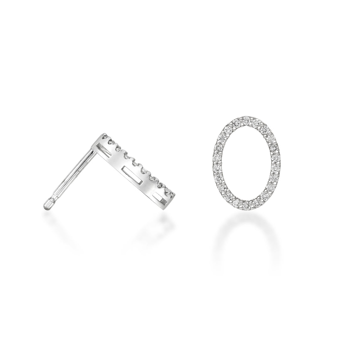 Golay oder 18-Karat-Diamanten mit ovaler Geometrie, 0,26 ct Weißgold GOFOVDIO4