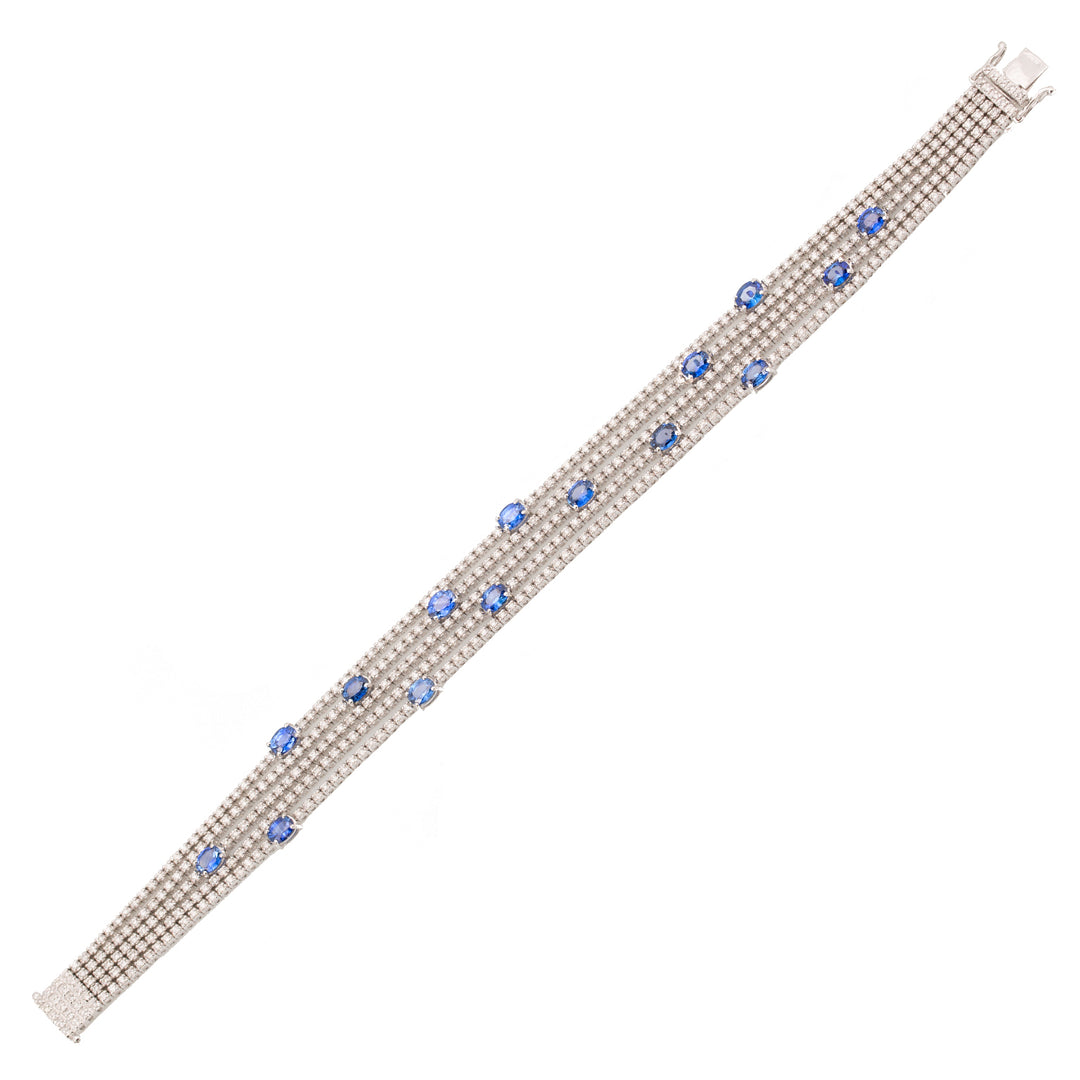 Golay bracciale 5 file tennis quadro BRDMBTL05-14016110078